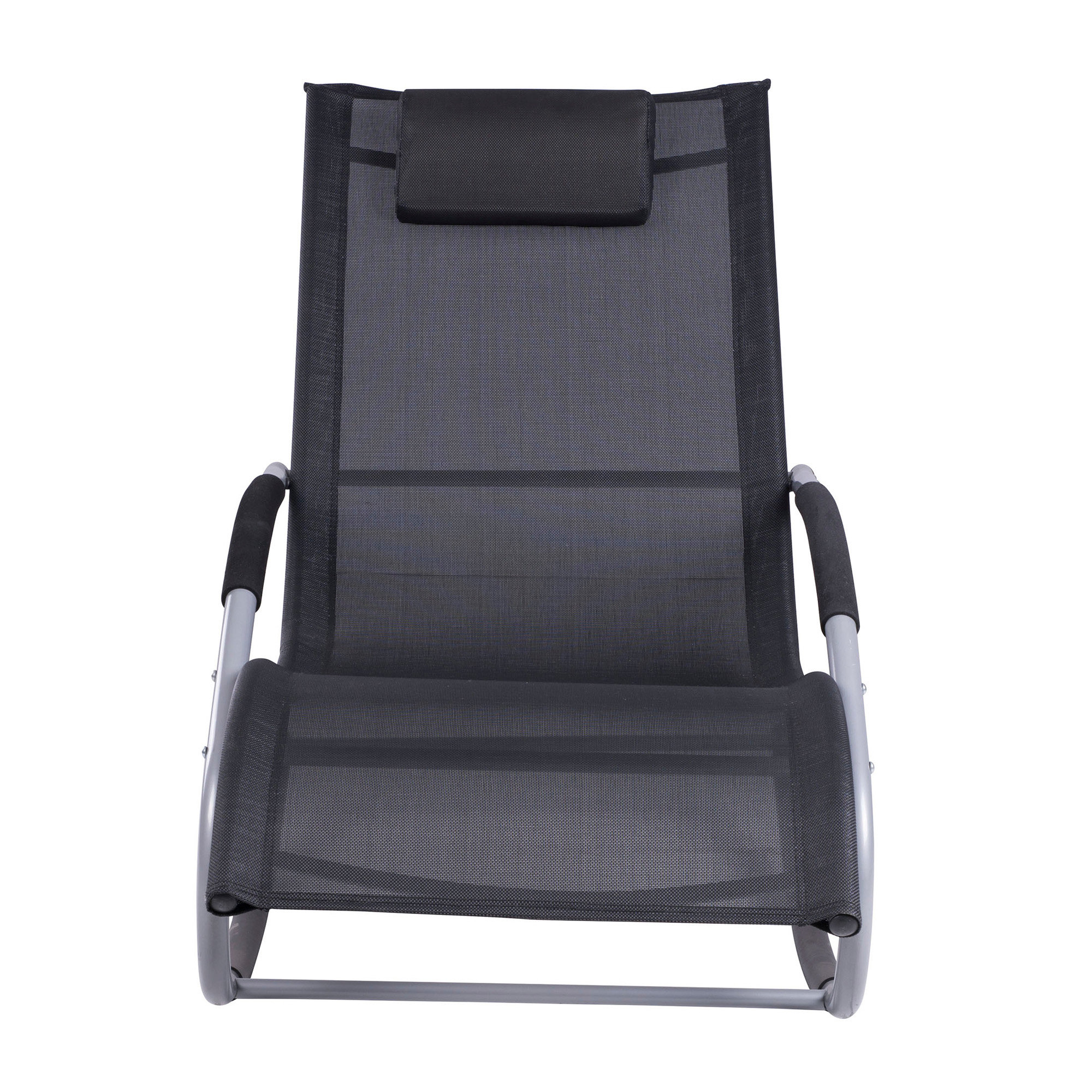 Wrought Studio™ Zero Gravity Rocking Chair Outdoor Chaise Lounge Chair ...