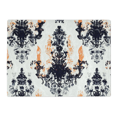 Damask Pattern Vol.2  Glass Chopping Board