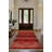 Susan Red Oriental Machine Printed Cotton Polyester Area Rug-1941784475