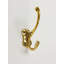Polished Unlacquered Brass "Double" Wall Hook