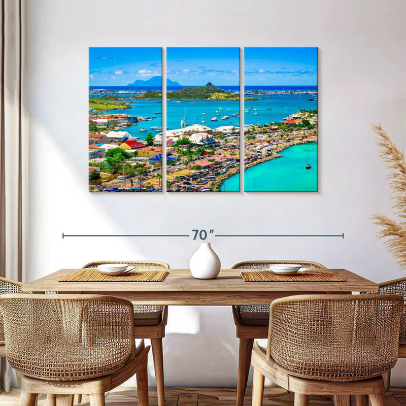 Panorama Marigot, H 36 po x l 57 po