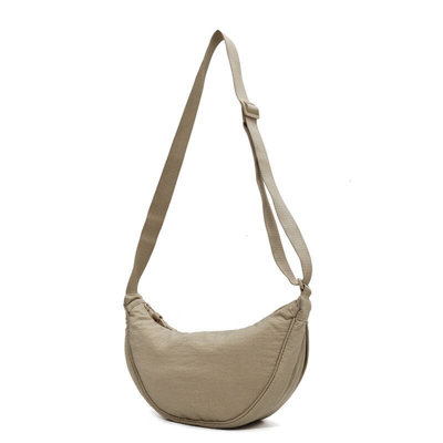 Backpack Women's Nylon Crescent Crossbody Bag Small Shoulder Bag Purse Pack Light Sling Bag Schoolbag Day Bag Suitable For School Sports Leisure Travel