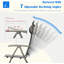Ensemble de 2 chaises de patio pliantes en tissu textilène