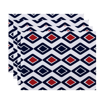Ferrier Polyester Geometric Rectangle Placemat