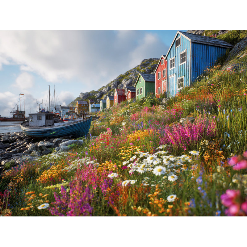 Art mural sur toile Harbour, H 24 po x l 36 po