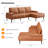 Jannet Faux Leather L-Shaped Sectional Right Hand Facing-1615682600