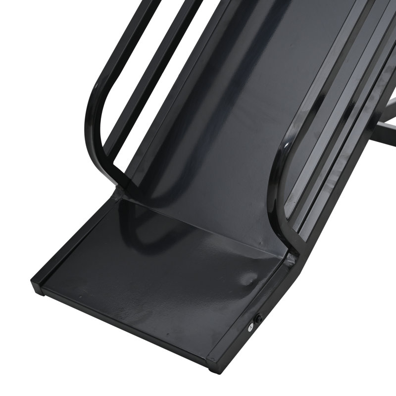 Lits simples superposés avec glissière et échelle, Noir, noir, noir, noir