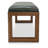 Brooklyn Walk Faux Leather Upholstered Bench