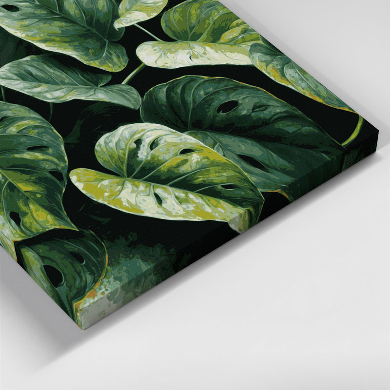 Art mural sur toile Botanical Swiss Cheese