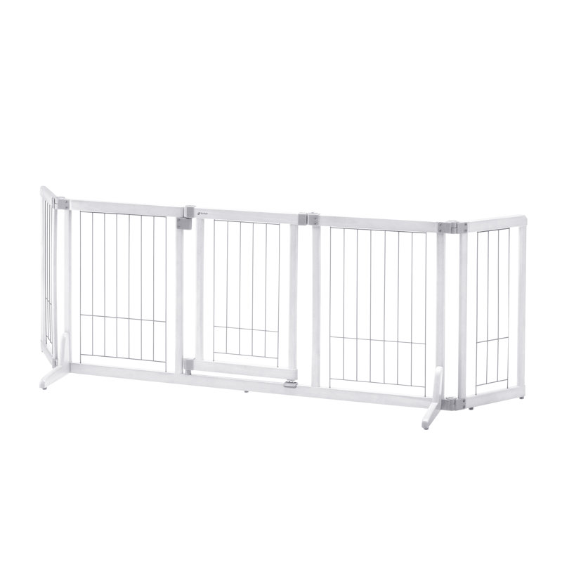 Barrière pour animaux autoportante, Blanc