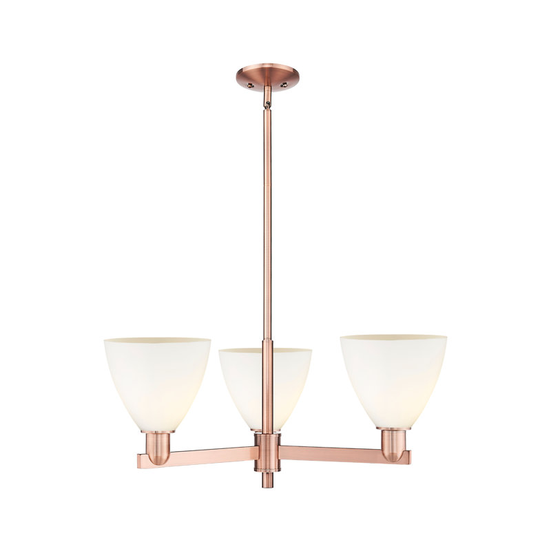 Arcadia - Bristol - 3 Light Stem Hung Chandelier
