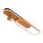 1 - Light 39.4'' Overlay Wood Grain Led Oval Shape Track Light With Rotating Head