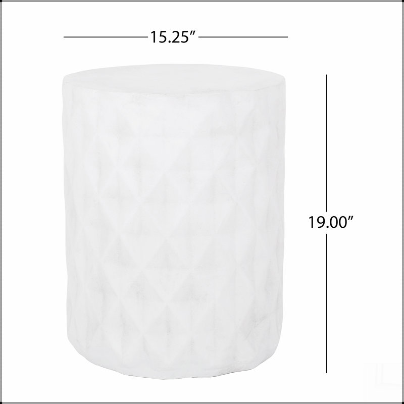 Table d'appoint d'extérieur en béton léger