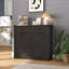Armoire à déchets à double basculement avec tiroir, capacité de 20 gallons, style maison de campagne | Idée de cadeau