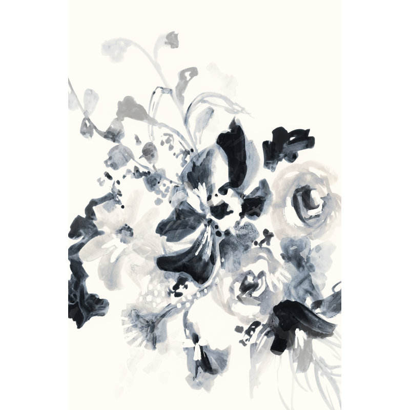 Floral Entanglement I by Victoria Barnes - Painting, Black Floater Framed, 76cm H x 51cm W