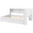 Full Size Wood Daybed With Storage Shelves, USB, LED, And 2 Drawers-558071798