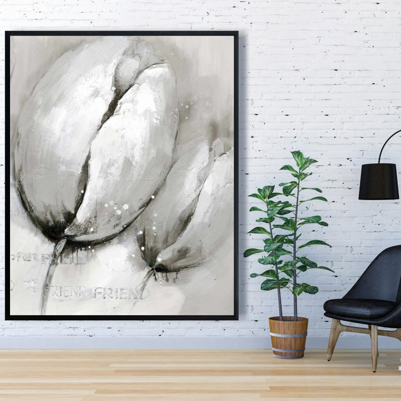 Contemporary Tulips Print On Canvas