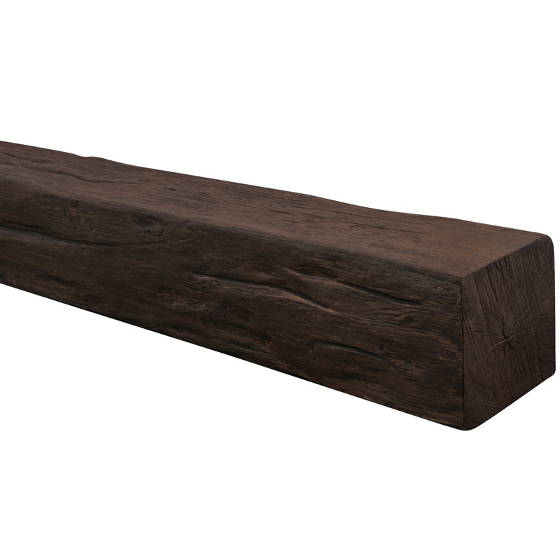 Castra High-density Polyurethane Mantel, 4" H x 4" D x 48" W, Java