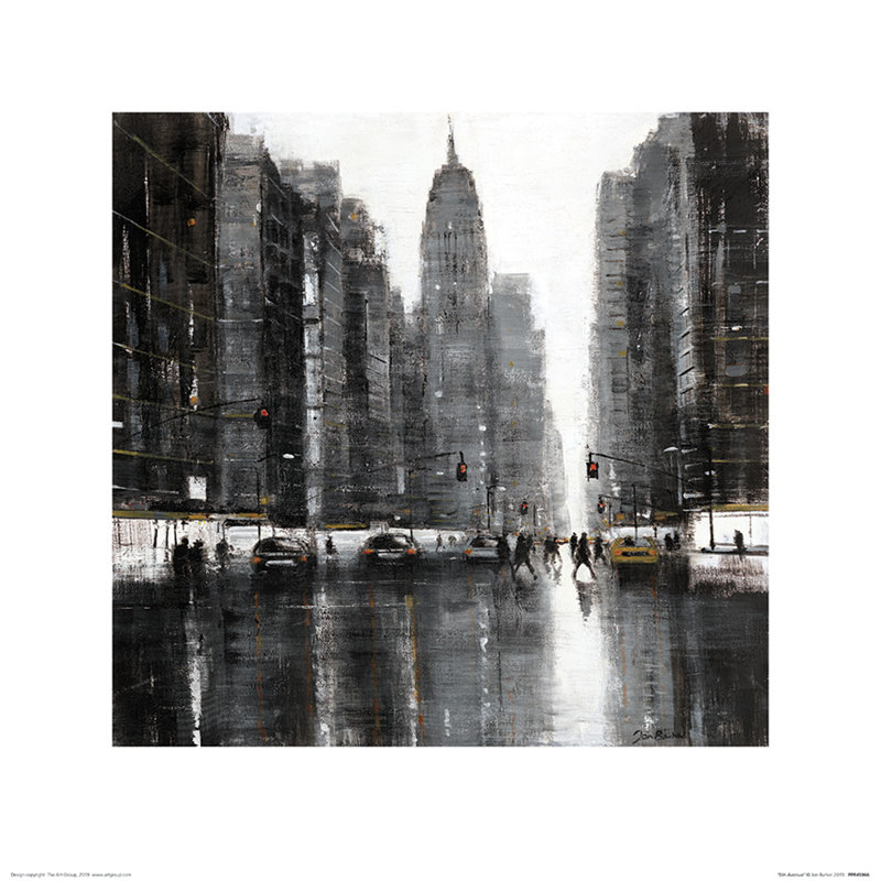 5th Avenue by Jon Barker - No Frame Painting, 40 cm H x 40 cm W