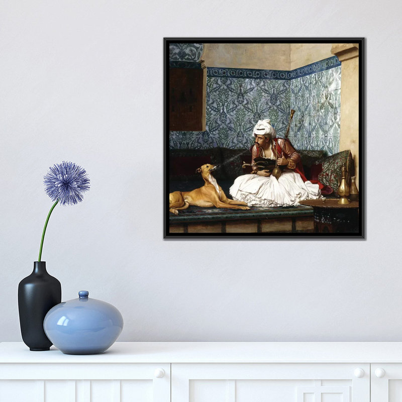 «Just a Bit of Fun», impression sur toile, H 18 po x l 18 po x P 1,5 po, Toile avec cadre noir, Pas de tapis
