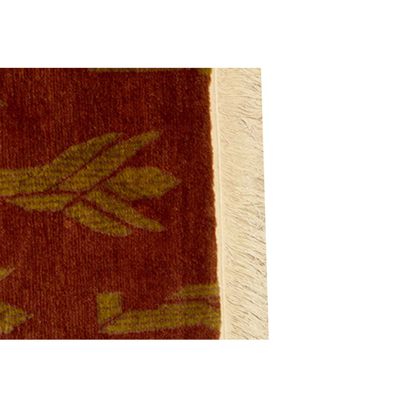Hand-Knotted High-Quality Rust Area Rug