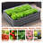 4x3x1ft Metal Raised Garden Bed,Deep Root Outdoor Galvanized Planter Box,Patio Kit Planting Beds for Vegetables Flowers Herb,Black-360962847