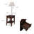 Laurent Solid Wood Lamp Table-1154153756