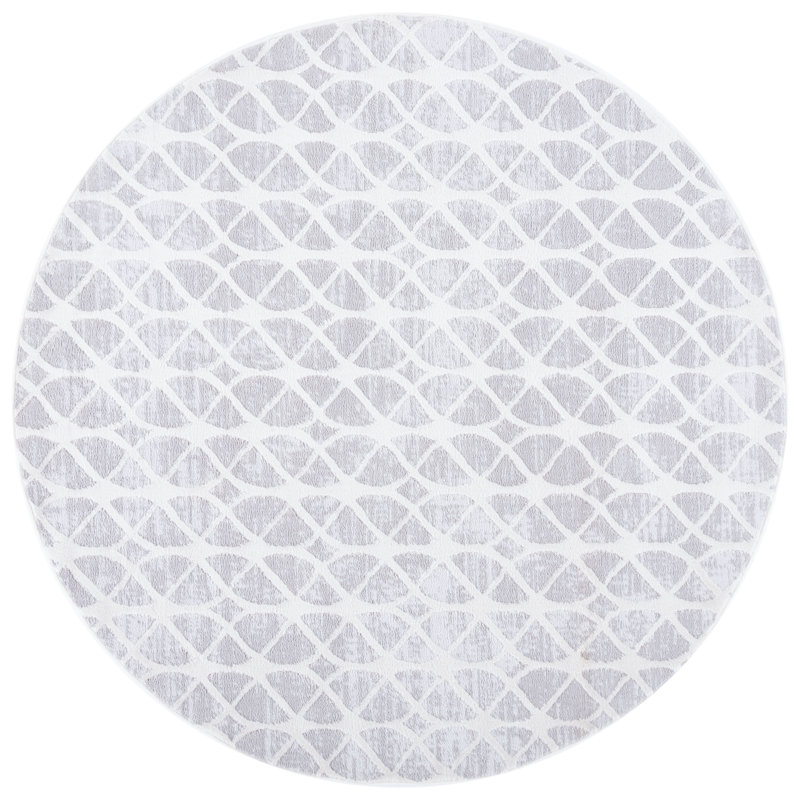 Groombridge 700 Performance Geometric Rug, Round 6'7"