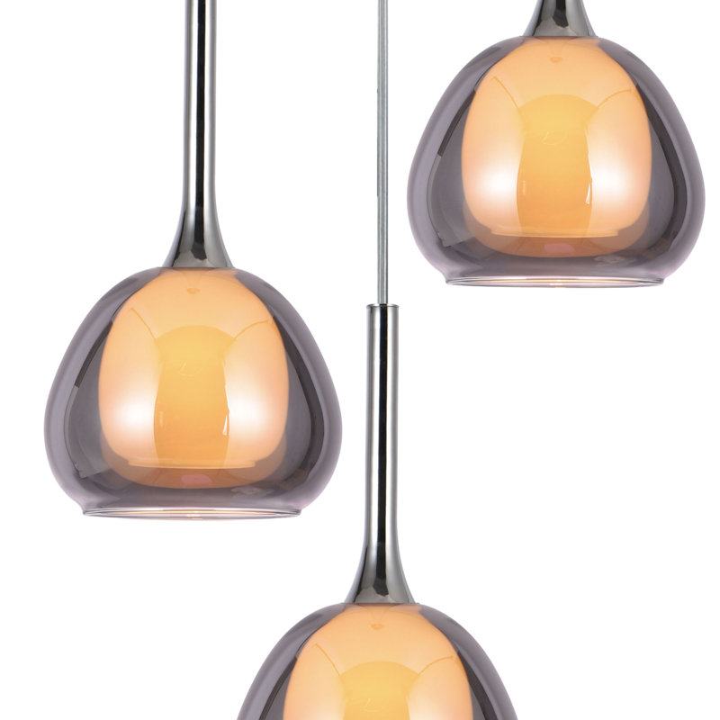 3 - Light Cromo Teardrop Pendant