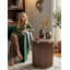 Eyram Brass End Table with Italian Marble Top