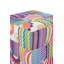 40cm Wide Square Floral Cube Ottoman