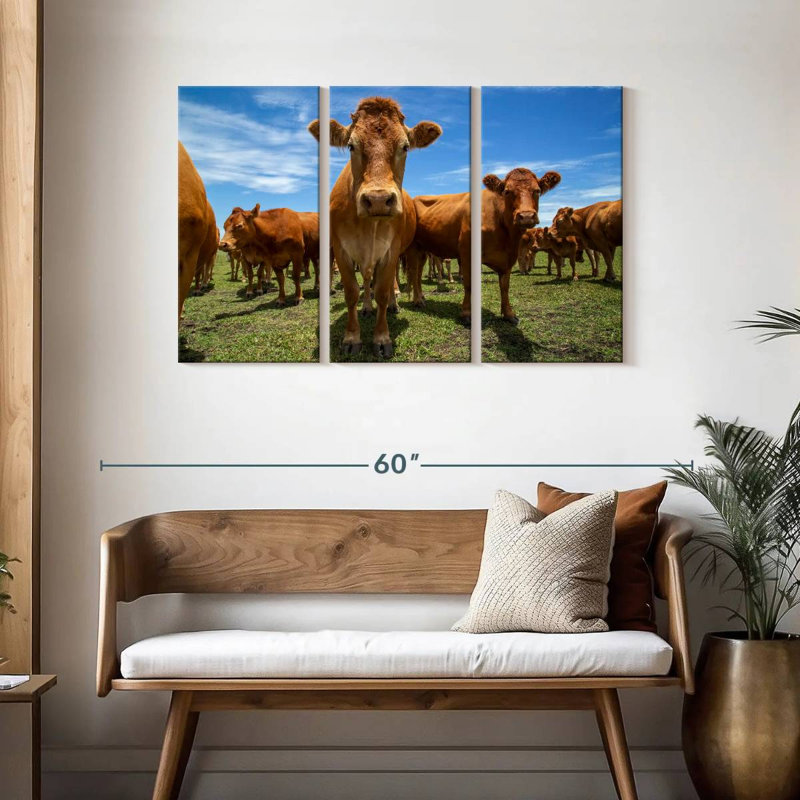 Gathering Beef Cattle, 28" H x 45" W