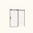 Frameless Sliding Shower Door,5/16" (8Mm) Thick SGCC Tempered Clear Glass,Double Side Easy Clean Coat-120558963
