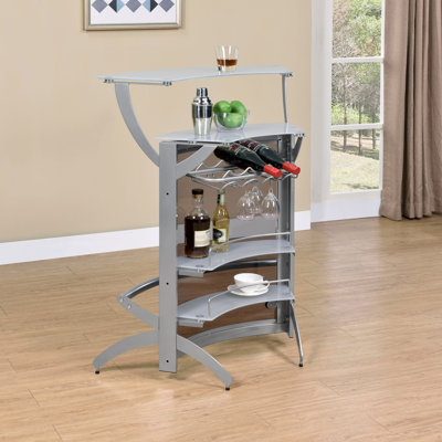 Borlase 33.5 " L Steel Bar Cabinet