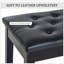 Duo banc de piano avec coussin rembourré en similicuir, structure en bois et capitonnage à boutons pour plus de confort et de style-129894941-129894942-129894944