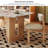 Rectangular Modern Faux Marble Dining Table Set