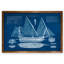 «Antique Ship Blueprint III» par Paul Cezanne - reproduction d'art encadrée-868152949-868152951-868045405