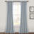 Bruno Cotton Blend Semi Sheer Curtain Pair-874922585-874922587