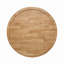 Table basse ronde en bois avec tablette inférieure