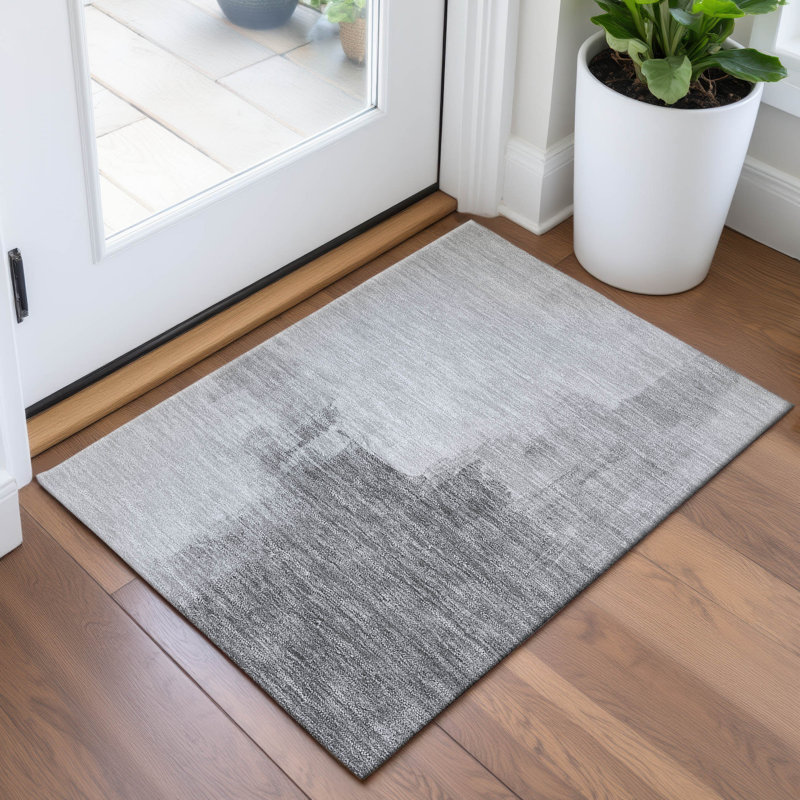 Tapis abstrait lavable à la machine de qualité supérieure Elize AMF1332, Rectangle 1 pi 8 po x 2 pi 6 po