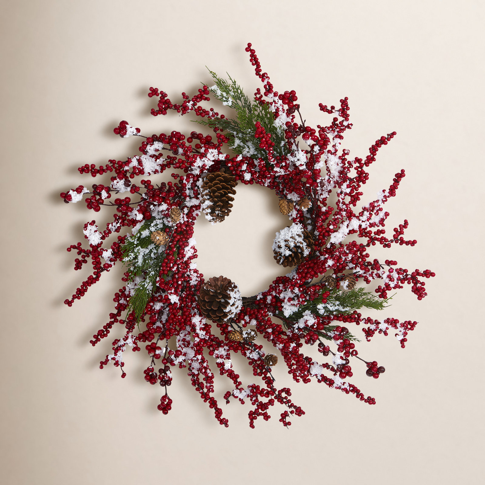24'' Pinecones Wreath
