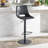 Swivel Upholstered Faux Leather Adjustable Height Counter Stool with Iron Frame-996109175