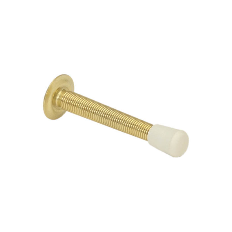 Ives Steel Baseboard Stop, Satin Bronze