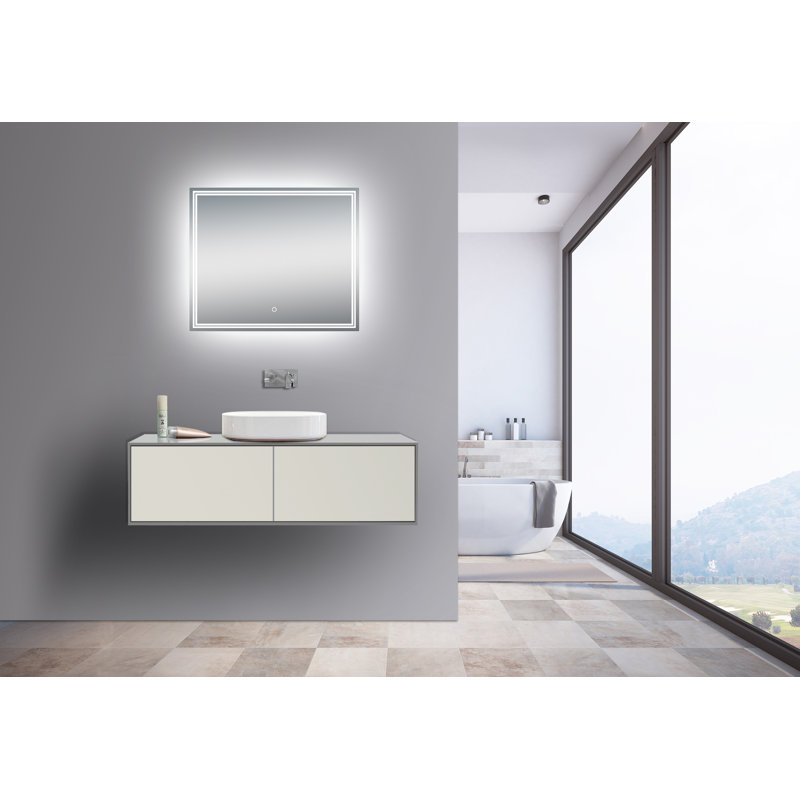 Miroir de salle de bain Xena, 30 po x 35,25 po