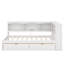 Lit de jour simple avec tiroirs, armoires et port USB-138074410