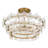 Wright 4-Light Brushed Gold Semi-Flush Mount