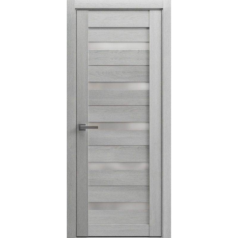 Porte-fenêtre en verre givré massif | Quadro 4445 lumière | Poignée simple à panneau régulier | Portes de salle de bain robustes