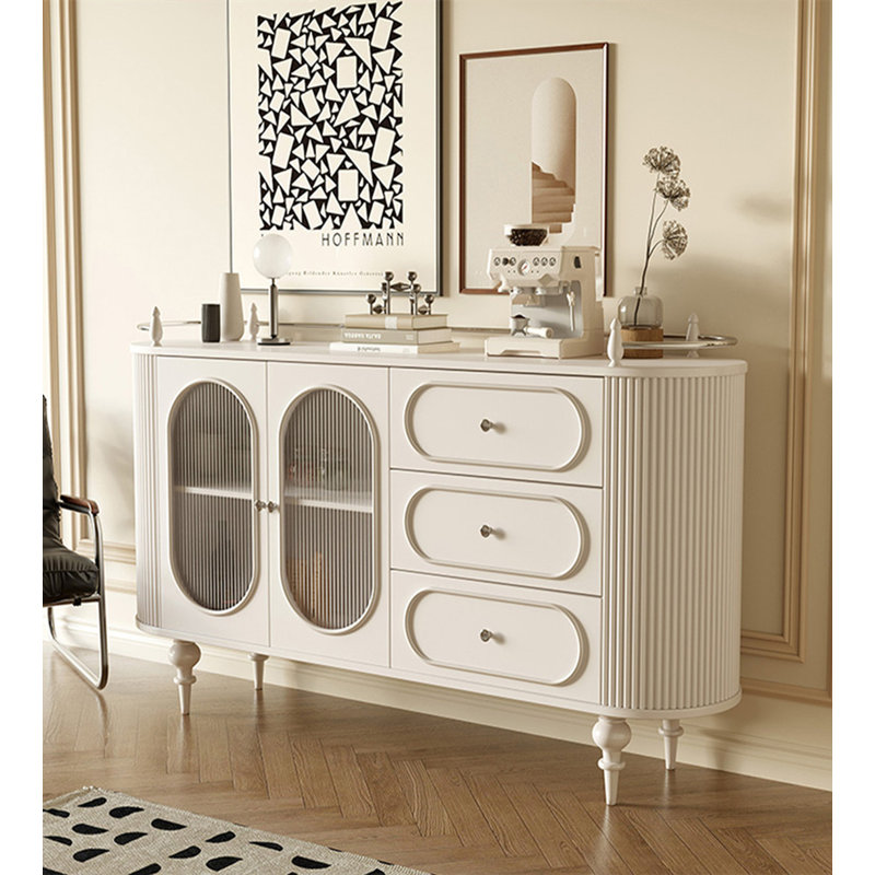 Addileigh Sideboard, White, 35.43" H x 55.12" W x 15.75" D
