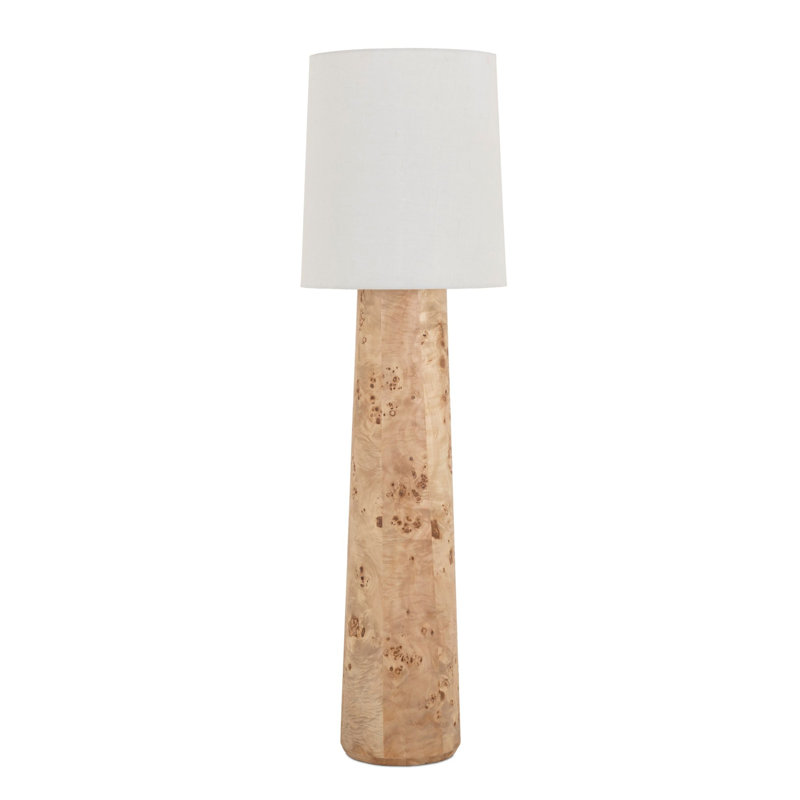 Daxton Floor Lamp, Light Mappa Burl