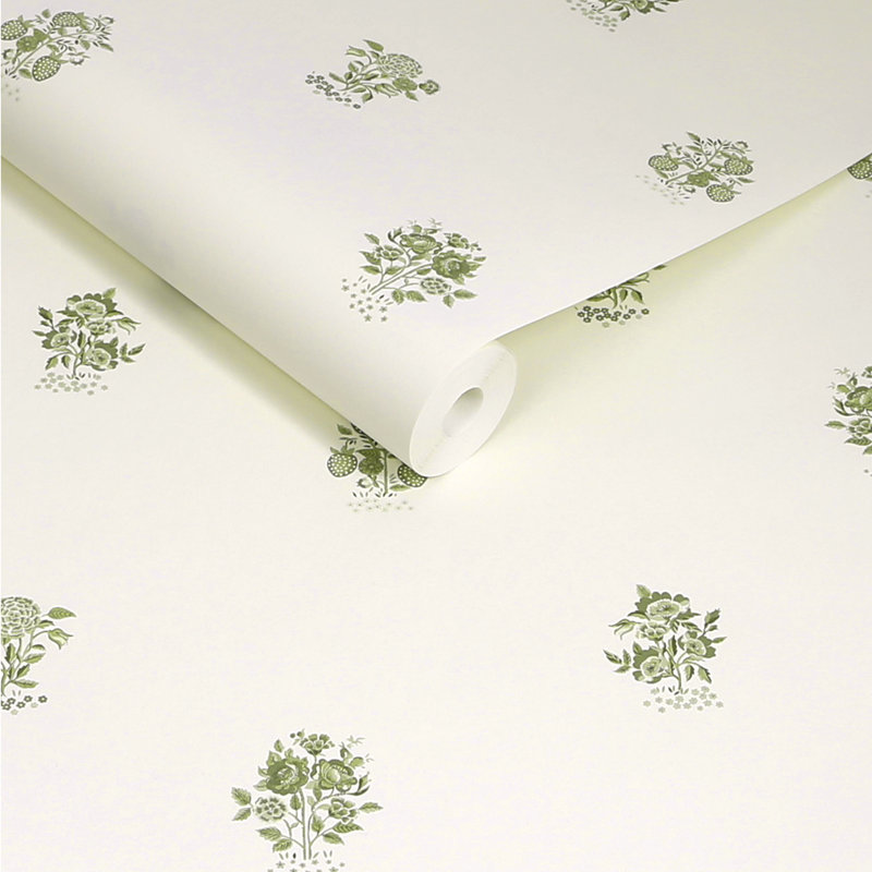Cath Kidston Kingdom Posey Sage Wallpaper
